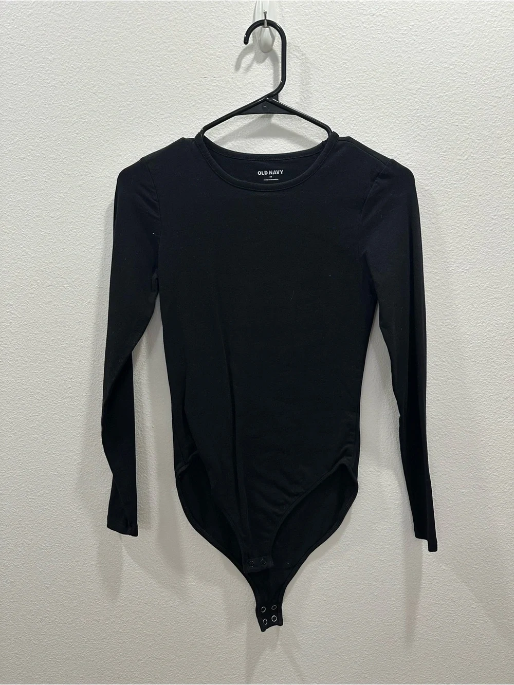 Lot of 3 Old Navy Women's Long Sleeve Bodysuits  - Burgundy cream black layering